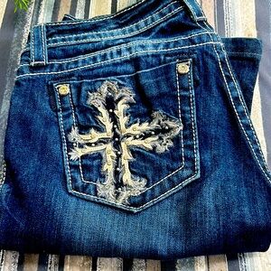 Miss Me jeans size 29, inseam 34 boot cut